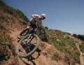 Rockshox man Chris Mandell on his Specialized Epic test bike. The new race bike was developed in close collaboration between the two brands.