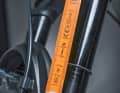 2. the SAG should be 20 to 30 per cent of the total suspension travel for the correct spring rate on the suspension fork. If the fork compresses too far, pump it up with the shock pump. If the SAG is below 20 per cent, release some air via the valve of the shock pump.