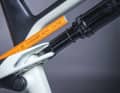 3. when you are in the home position, the rubber ring on the piston moves and marks the negative suspension travel (SAG). To check it, use the scale on the shock or measure the SAG with a folding rule. For the correct spring rate, it should be 25 to 35 per cent of the total stroke of the shock.