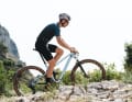 Light enough for racers and sufficiently stable for trail use.