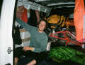Hire car? No, Peter Kaiser tours British Columbia in a moving van. "Much cheaper", Peter knows after many trips through the Holy Land of freeriding.