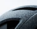 The actual inner workings of the helmet are clearly visible through the transparent polycarbonate shell.