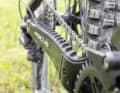 Thanks to the thick rubber armour, the chainstay is well protected on the Focus.