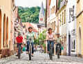 The Burg-Bier-Bratwurst cycle route begins and ends in Kulmbach's old town centre.