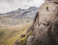 Biking where others climb: Danny MacAskill rides the Dubh Slabs rocks in Scotland.