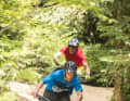 Simple but insanely fun. The first and so far unbeaten "flow country" trail in the Geißkopf bike park.