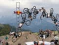 2 Zwei Mal rum: Doppel-Backflip beim 26trix in Leogang. Andreu zählte lange zu den Supertrixern der Szene.