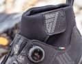 The Velcro strap makes it easier to get in, but could be a little higher - our tip for version 2.0 of the G.Ice