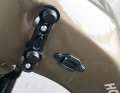 Two Fidlock bottle holders and the charging socket next to them: Convenience even when charging.