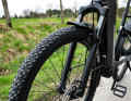 In winter, some of the paths had turned into long mud pools - perfect for testing the almost six-centimetre-wide Smart Sam tread tyres.