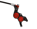 7 new parts for gravity bikers: The new brake callipers are designed in one piece and should therefore be stiffer, but look almost delicate for a hardcore brake