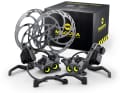 The First Edition Set of the Magura Gustav Pro comes in a stylish box and includes two complete brakes with 200-millimetre discs. Cost: 699.90 euros.