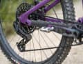 The chain stay is thickly rubberised.