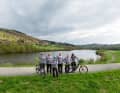 Die Hinterländer Mountainbiker heute. Jörg, Siegfried, Matthias, Gerhard, Uli und Harald.