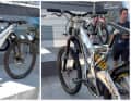Hondas neues E-MTB Konzept links und der legendäre RN01 Vorgänger als Downhillbike mit Getriebeschaltung.