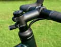 The wide, removable ring above the head tube eliminates the need for ugly spacer towers and relaxes the riding position.