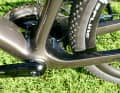 The Benotti custom system would also allow the bike to be used as a comfort version with wide tyres; there is enough space on the massive rear triangle.