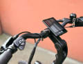 Ergonomics: fixed display and adjustable stem/handlebar combination.