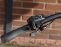 A little pressure on the lever is all it takes - the seatpost lowers.