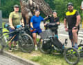 ... on the mixed cycle tours with his friends.