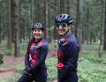 Having fun helps Isla Short and Nicolle Koller from the Ghost Factory Racing Team overcome the language barrier.