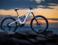 The Nukeproof Megawatt Carbon relies entirely on Sram's Eagle Powertrain.