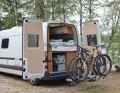 To keep the boot of a van with hinged doors accessible, the Eufab SD260 bike carrier can be extended up to 70 centimetres.
