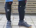 Multiple protection: Fuse combination of Delta knee pads and Alpha Pro shin guards in the test.