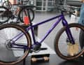 Auch schön: Diese Version des Veloheld Iron mit Pinion-Getriebe, Carbon-Starrgabel und Custom-Lackierung.