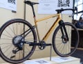 Something a bit different: the Aper Dryad gravel bike is constructed from heavily machined aluminium profiles.
