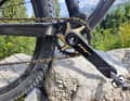 The TRP carbon crank is designed to keep the overall weight low.