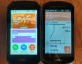 Old vs. new: The start page has become more attractive and easier to use. The luminosity of the display is much better.