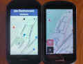 The map display is also slightly different, and the new LCD display makes it easier to read while driving.