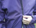 The zip can also be opened from below for ventilation