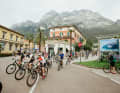 The first part is uphill on tarmac hairpin bends, ...