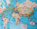 The route network of his 51 years of travelling covers almost the entire globe.