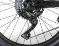 The Microshift Advent drivetrain of the Marin San Quentin only offers nine gears, but at least it comes with a reasonably easy uphill gear.