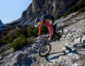 Apply pressure to the pedal on the inside of the bend.