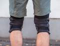 A lot of material accumulates in the hollow of the knee, which can pinch when pedalling
