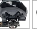 Power transmission: In addition to the stiffness of the sole, contact with the pedal body must also be ensured for optimum power transmission. In the case of Gaerne (pictured right) and Vaude, the profile does not sit snugly on the pedal body and the shoe can easily tilt. A close contact (e.g. Giant, pictured left) increases the contact surface, but can make clicking in more difficult.
