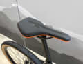 Orange and black: the KTM style runs right through to the seat.