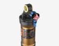 The blue lever allows three damping settings: open, medium and hard.