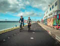 It leads past stylish industrial neighbourhoods to the Atlantic estuary