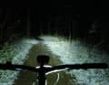 Uniform illumination, top field of vision: the Lupine SL AX at full glare.