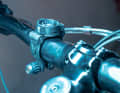 The standard bracket is quite tall; an aluminium clamp is available as an option