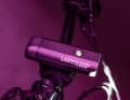 The Lezyne is operated via a push-button on the top. The battery life is also displayed here