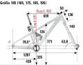 The geometry data of the Last Clay (size 185) from the BIKE lab.