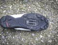 The rubber covers a large area of the sole. This protects the carbon and improves grip on the pedals. But it also puts pressure on the scales