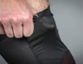 Pleasantly stretchy and very light. The Leatt wears like a knee ring