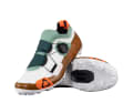 The middle model has a different fastener construction and a stiffer sole.